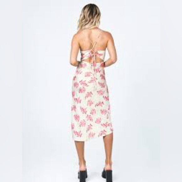 Princess Polly - GIGI MIDI SUN DRESS in CREAM / PINK FLORAL - Picture 2 of 7